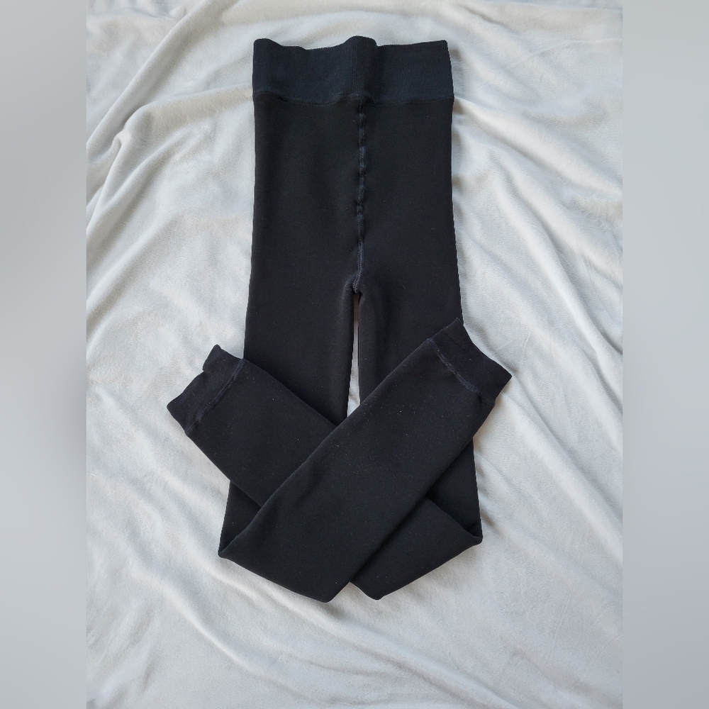 Unbranded black fleece lined high waisted leggings